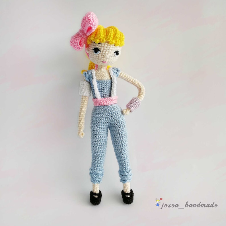 Toy Story Bo Peep with 2 Outfits Crochet Doll Pattern Amigurumi Doll Pattern / PDF Crochet Doll Pattern / English Pattern image 5