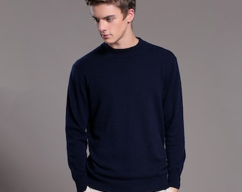 Men&#39;s Crew Neck 100% Cashmere Sweater