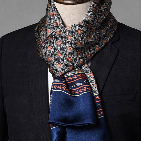 Mens Silk Scarf - Etsy