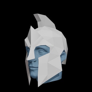 Gladiator Helmet 2 Template DIY, Papercraft, PDF, Pattern, Cosplay, Costume, Halloween, Theater, 3D, Head Accessories, Hats