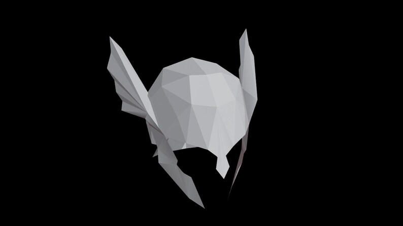 Winged Helmet Template DIY, Papercraft, PDF, Pattern, Cosplay, Costume ...