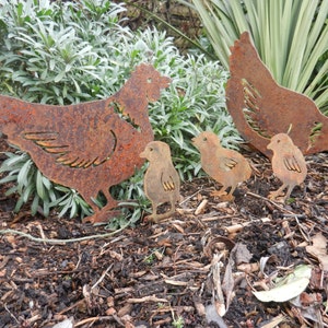 Rusty Hen / Chicken Garden Decor / Chicken gift / Metal Hen Gift / Metal Garden Ornament / Rusty Metal Chicken / Rusty Garden Decor / Hens image 7