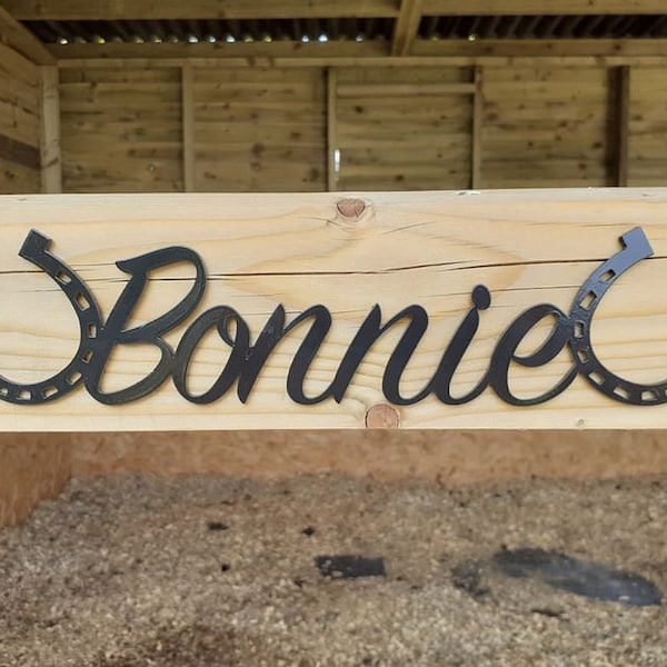 Stable Door Name Plate / Stable Name Plaque / Horse Name Sign / Pony Name Sign / Custom Sign / Equestrian Sign / Bedroom Door Sign