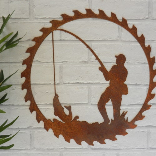 Carp Wall Decor / Rustic Metal Fish Wall Art / Rusty Metal Etsy UK