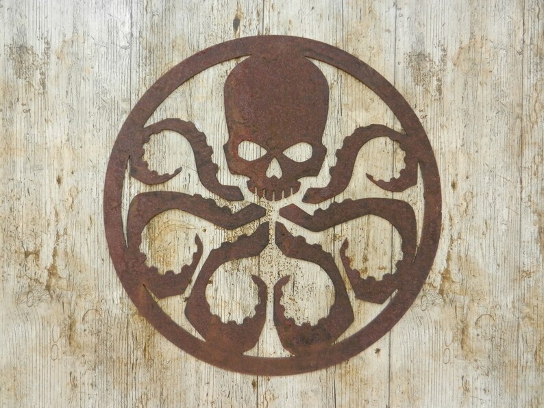 Hydra Marvel Wall Decor Marvel Agents Of S H I E L D Rusty Etsy Hydra Marvel Wall Decor Marvel Agents Of S H I E L D Rusty Etsy