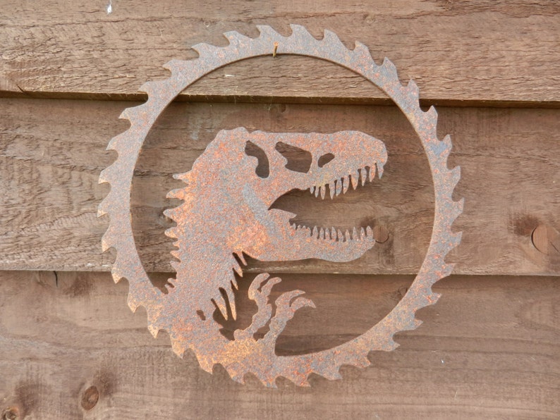 Dinosaur Wall Art / Jurassic Park Wall Art / Metal Dinosaur Etsy