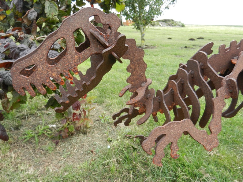Metal Dinosaur Sculpture 1m / Giant TRex Dinosaur Garden Etsy