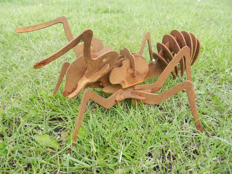 Ant Garden Sculpture / Giant 3D insect Garden Decor / Insect Etsy