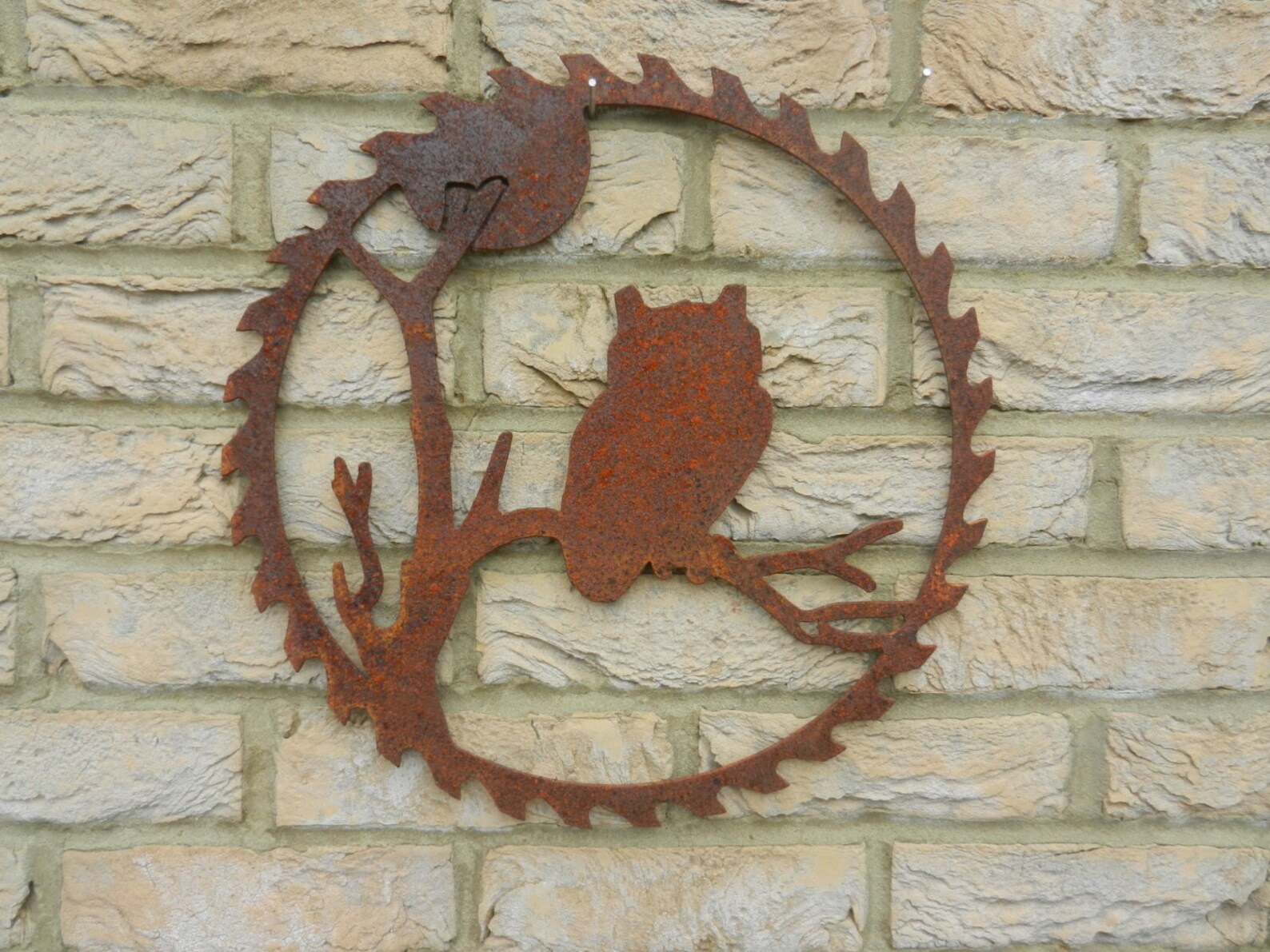 Owl Garden Wall Art / Rusty Metal Owl Garden Decoration / Owl Etsy UK
