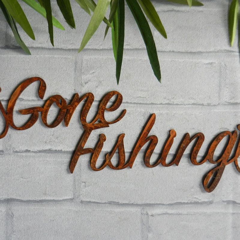Gone Fishing Sign - Etsy