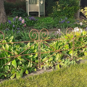 Rustic Hurdle Plant Support / Garden Edging / Rusty Metal Plant Supports / Hand Crafted Plant Supports / Lawn Edging / Metal Hurdles