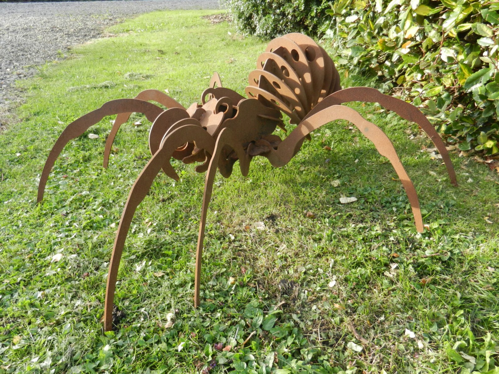 Giant Spider Sculpture / Spider Garden Centrepiece / 3D Metal Etsy