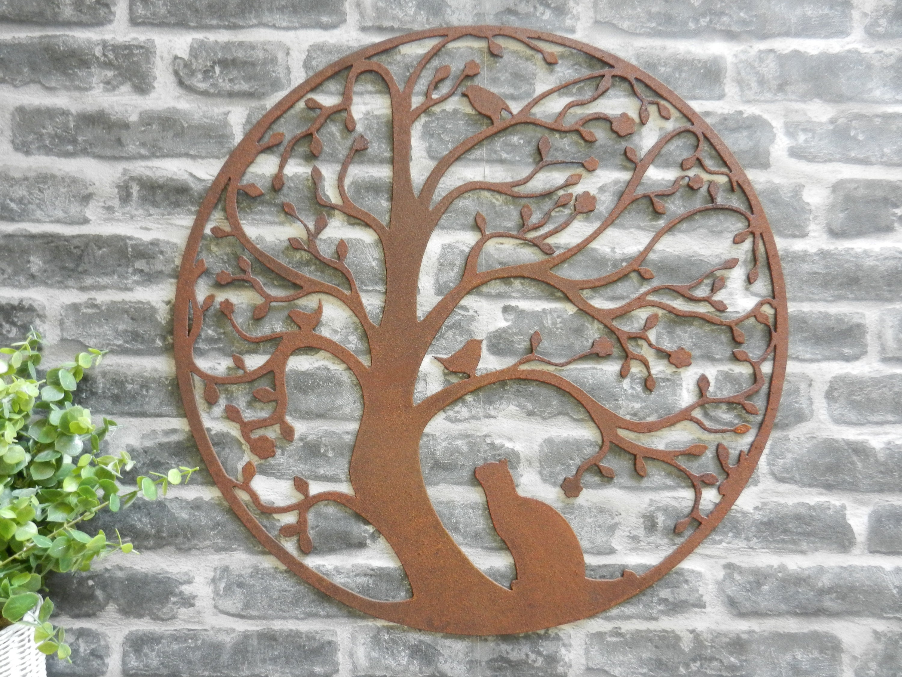 Tree of Life Wall Decor / Rusty Metal Wall Art / Tree Garden Etsy