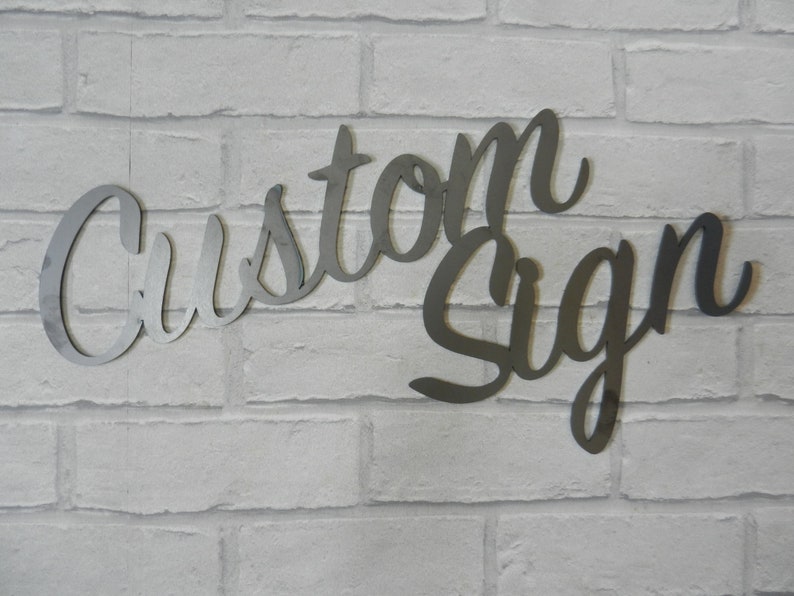 Custom Sign / Rusty Metal Sign / Bespoke Garden sign / Rustic Garden sign / House Sign / Garden Wall Decoration / Garden Wall Sign image 8