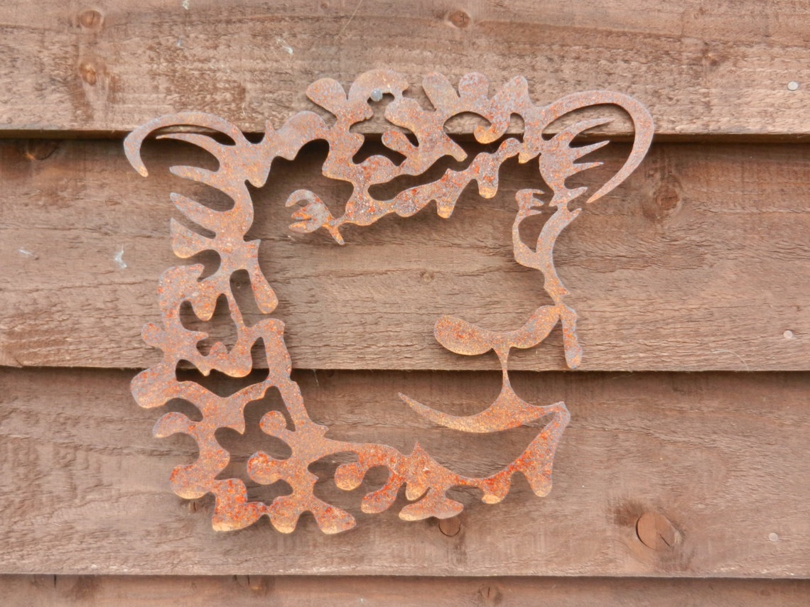 Sheep Garden Decor / Rusty Metal Sheep Wall Decor / Farmyard Sheep Gift ...