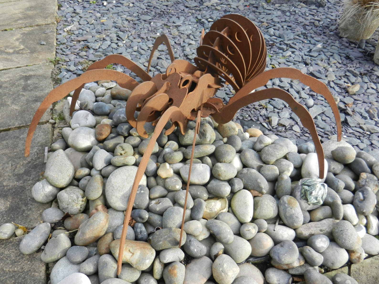 Giant Spider Sculpture / Spider Garden Centrepiece / 3D Metal Etsy