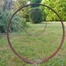Rusty Metal Ring Sculpture / Garden Rings Rustic Sculpture / Metal ...
