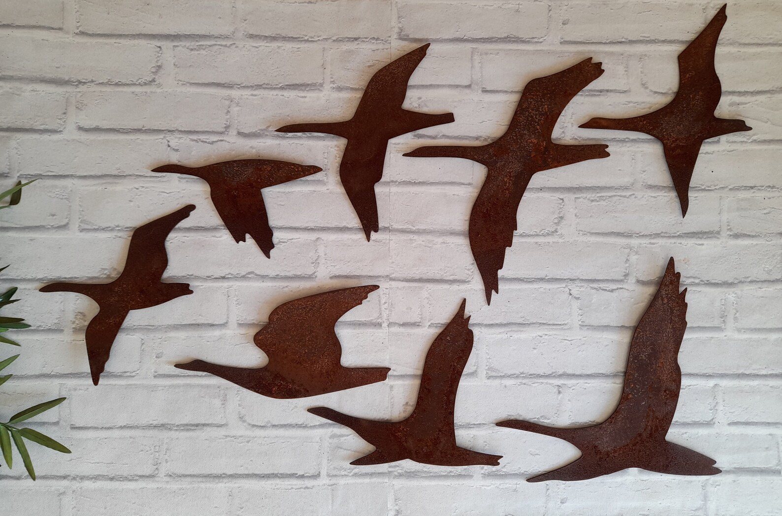 Flying Geese Wall Art / Rusty Metal Geese Sculpture / Swans in Etsy