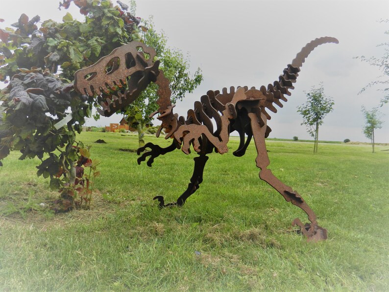 Metal Dinosaur Sculpture 1m / Giant TRex Dinosaur Garden Etsy