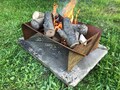 Flat Pack Fire Pit / Rusty Metal Fire Pit / Metal Fire Pit / Collapsable Fire Pit / Camping / Brazier / Bonfire / Patio Heater / Wood Burner