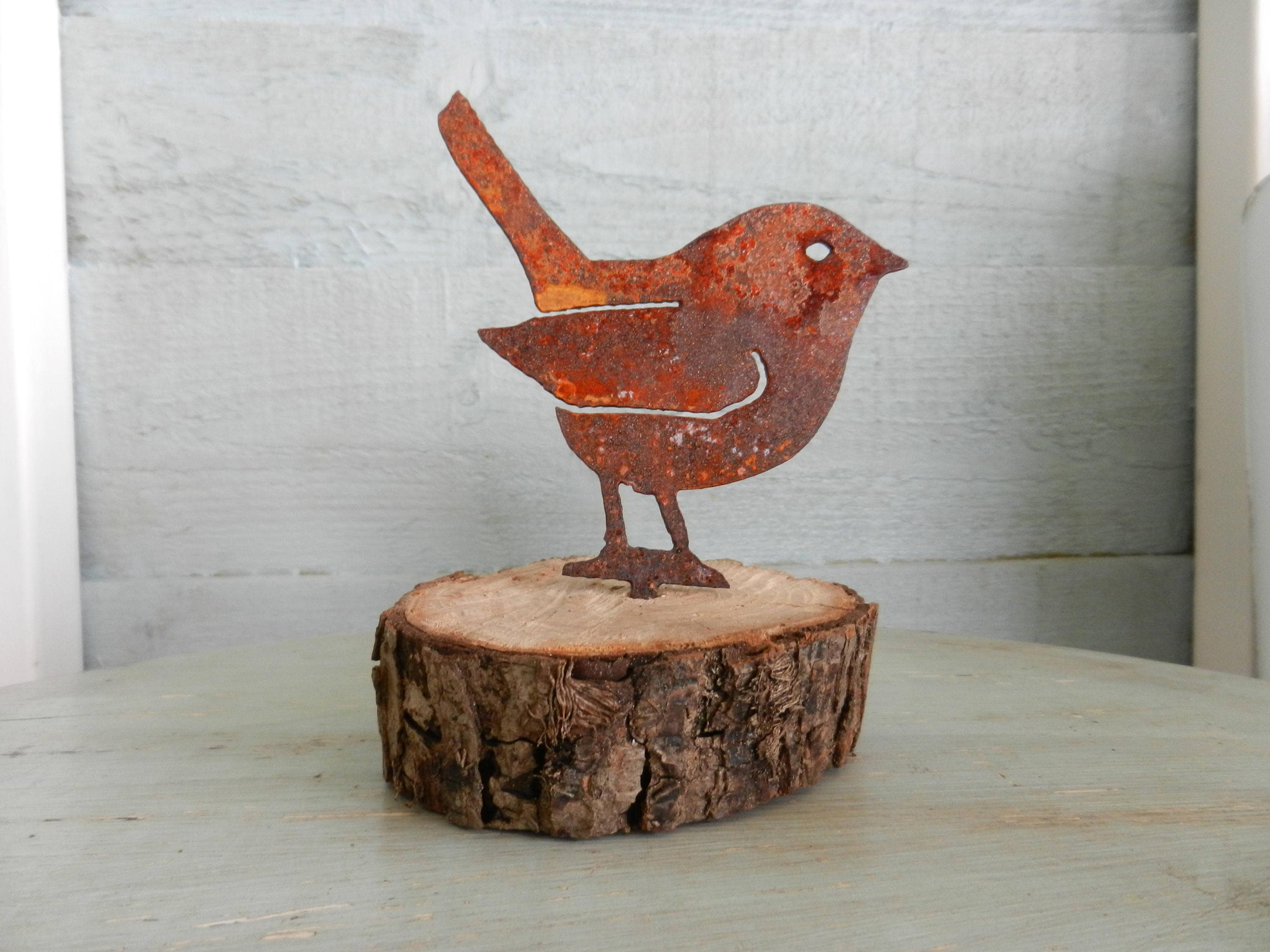 Rusty Bird home decor / Gift for her / Rusty Metal Bird Garden Etsy