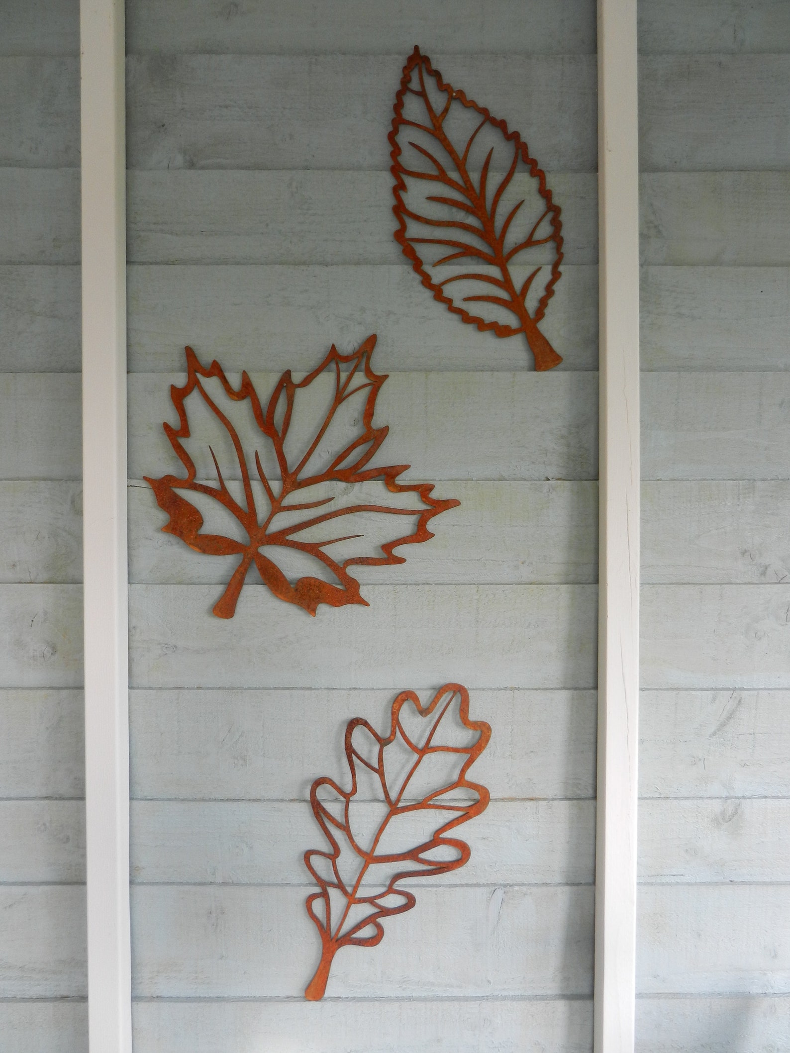 Large Rusty Metal Leaf Wall Art / Metal Wall Decor / Autumn Etsy UK