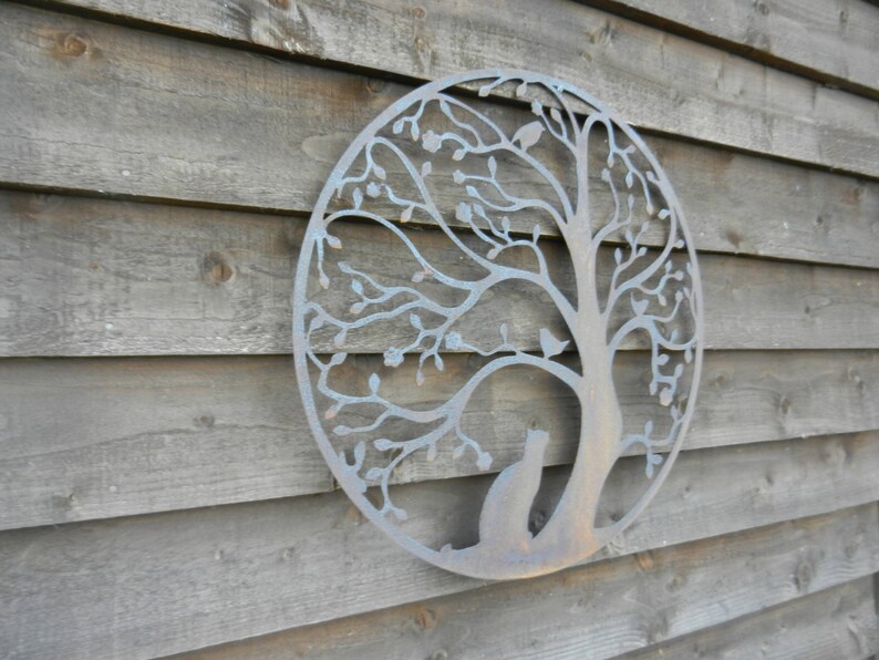 Tree of Life Wall Decor / Rusty Metal Wall Art / Tree Garden - Etsy UK