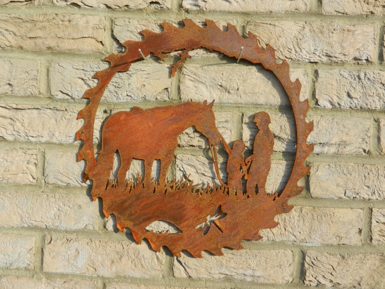 Horse Wall Art / Horse Gift / Rusty Metal Horse Garden Decor / Etsy