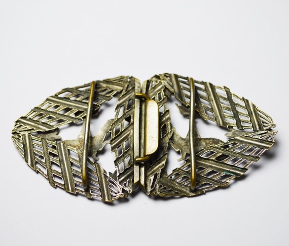 Art Nouveau French Imperial Coat Buckle Circa 191… - image 2