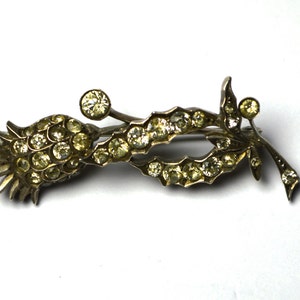 Victorian Paste Scottish Thistle Brooch From  1900s