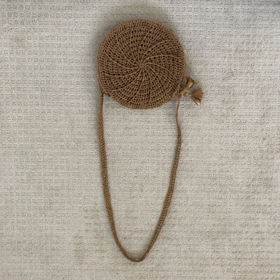 Round Straw Crossbody Purse - image 7