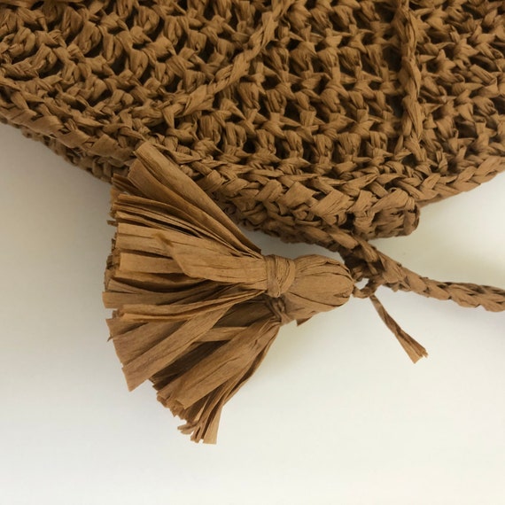 Round Straw Crossbody Purse - image 9