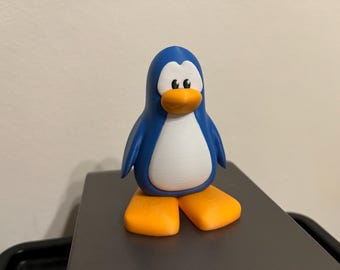 3D-geprint clubpinguïnbeeldje – Milieuvriendelijk PLA-bureaudecor