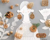 Accessories and small items made from rattan Japanese Craft Book Nami Horikawa earring pierced earrings ring Valletta