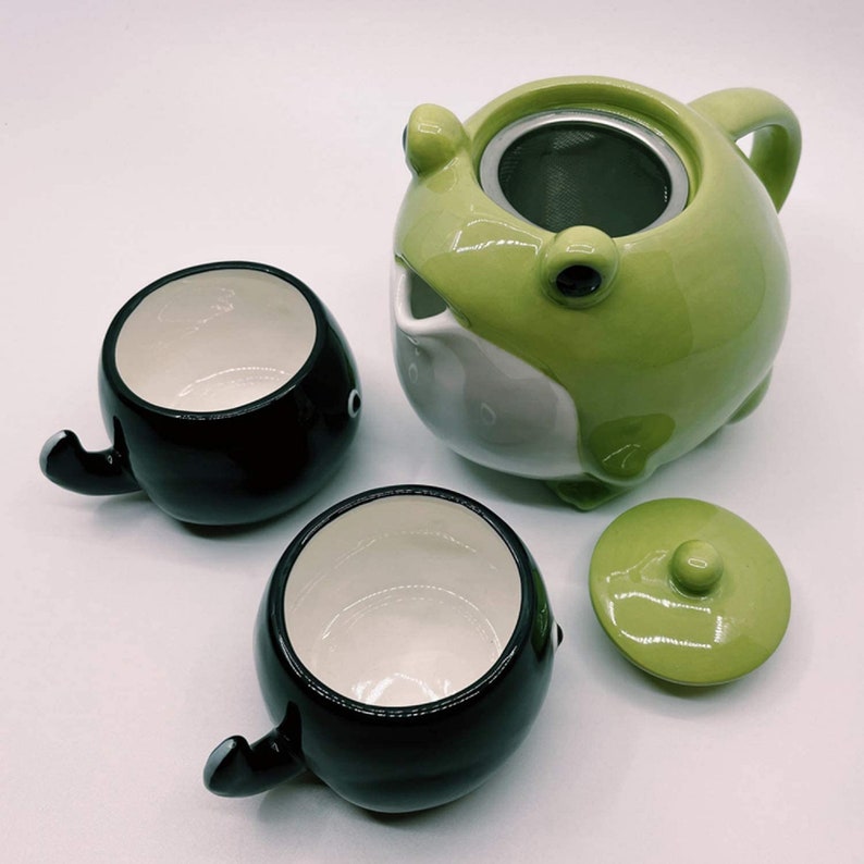 Sun Art Teapot & Teacup Set Frog and Child 600ml 140ml Etsy