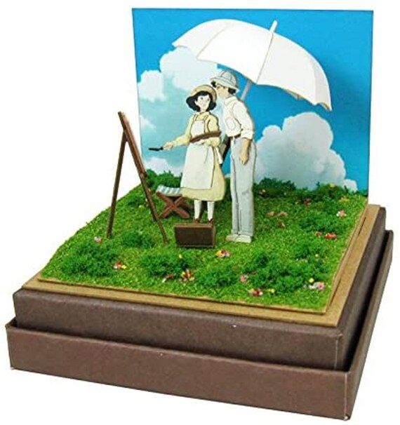 Sankei Ghibli Mini EL VIENTO SE LEVANTA En colina donde -