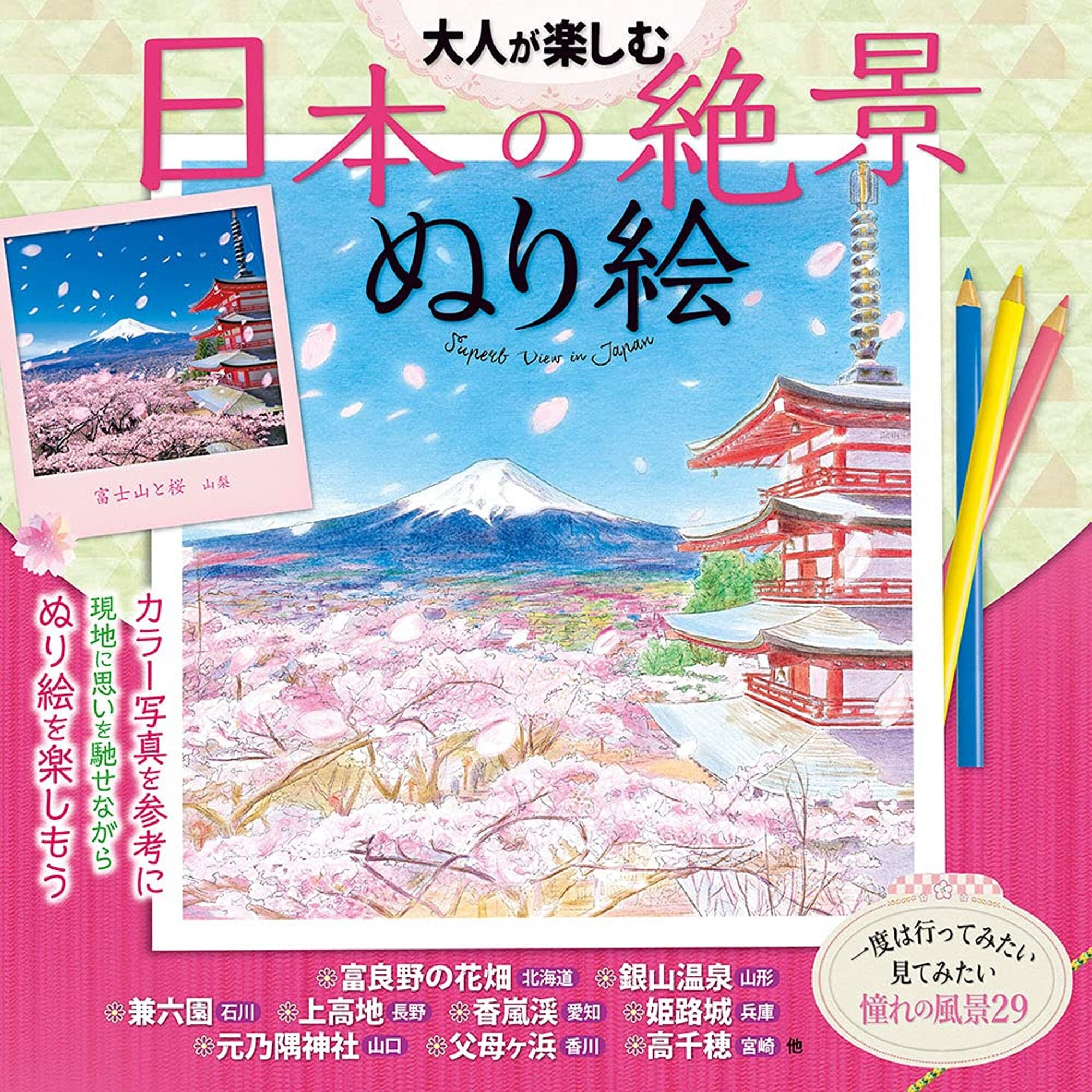 Coloring Pictures Of Beautiful Scenery In Japan For Adults Etsy Hong Kong