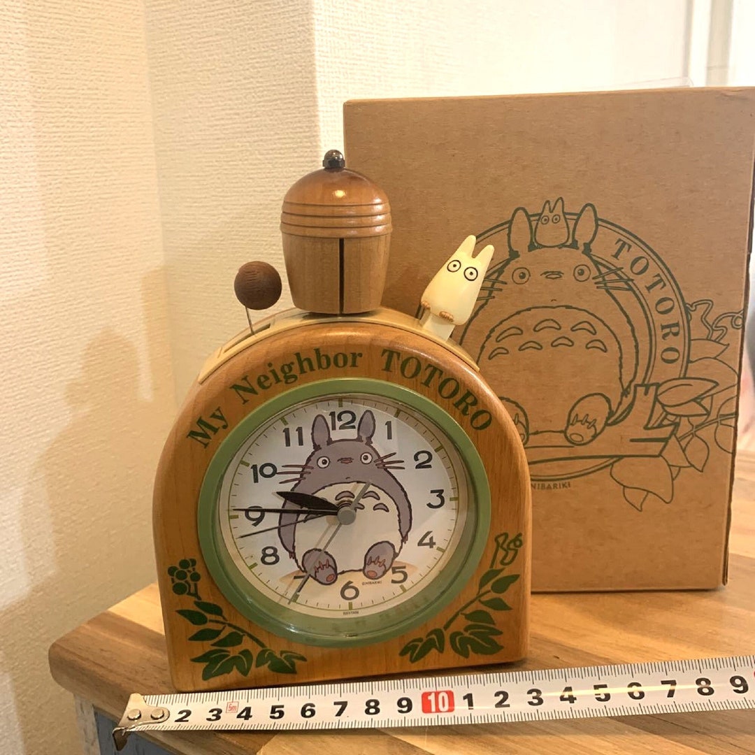 RHYTHM My Neighbor Totoro Alarm Clock R455N Wooden Bell Alarm - Etsy