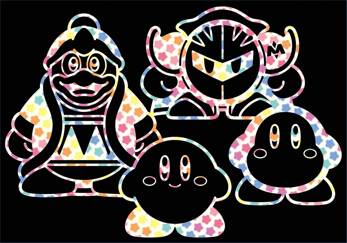 Kirby the Star Scratch Art Japanese Craft Book Scratch Art Etsy