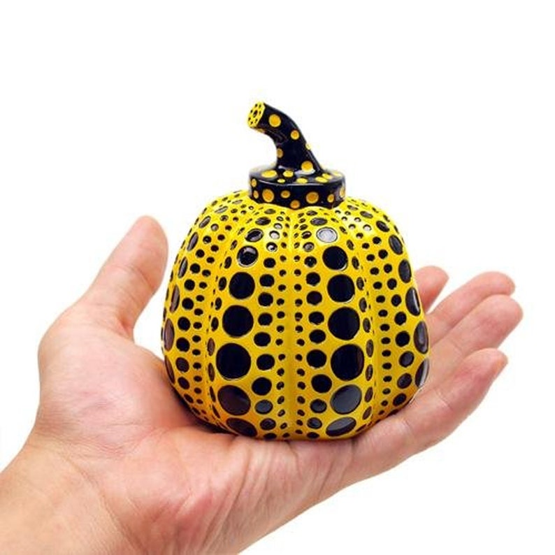 Yayoi Kusama Pumpkin Object pumpkin yellow Art Goods Art Etsy UK