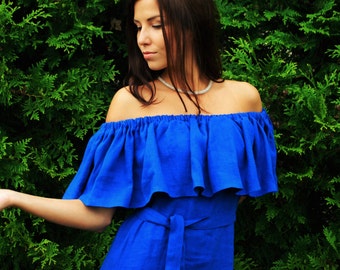 Ruffle Dress - Etsy
