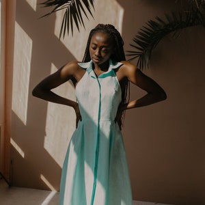Halter shirt dress on sale
