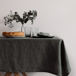 Farmhouse Tablecloth, Linen Tablecloth Rectangle In Various Colors, Tablecloth Square, Modern Tablecloth, Long Tablecloth, Table Linens