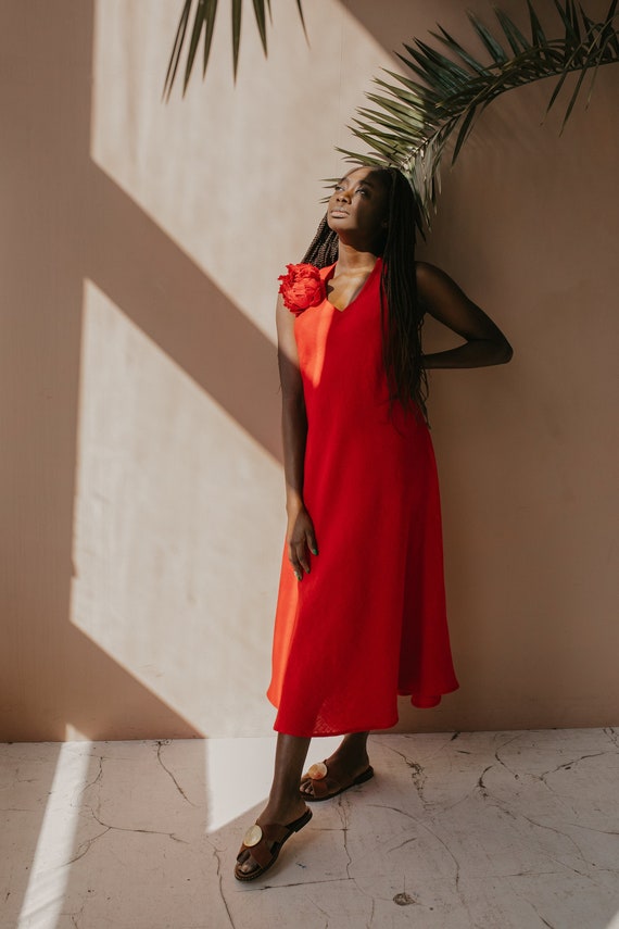Linen Dress Linen Maxi Dress Long Linen Dress Linen Sundress