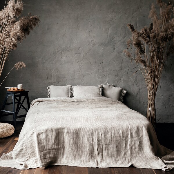 Linen Coverlet Etsy