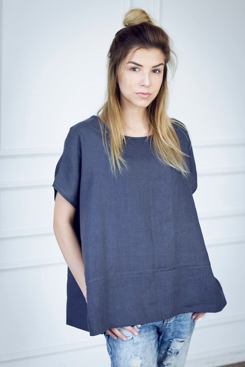 charcoal linen shirt