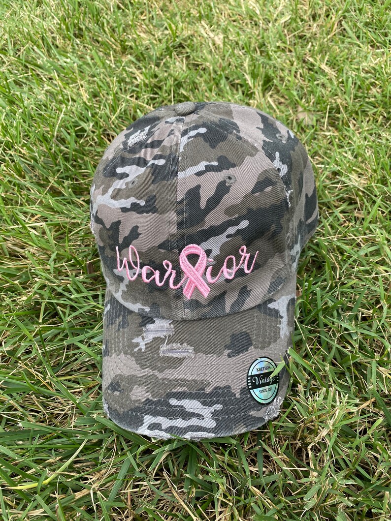 Warrior Camo Baseball Hat for Women Breast Cancer Gifts Etsy