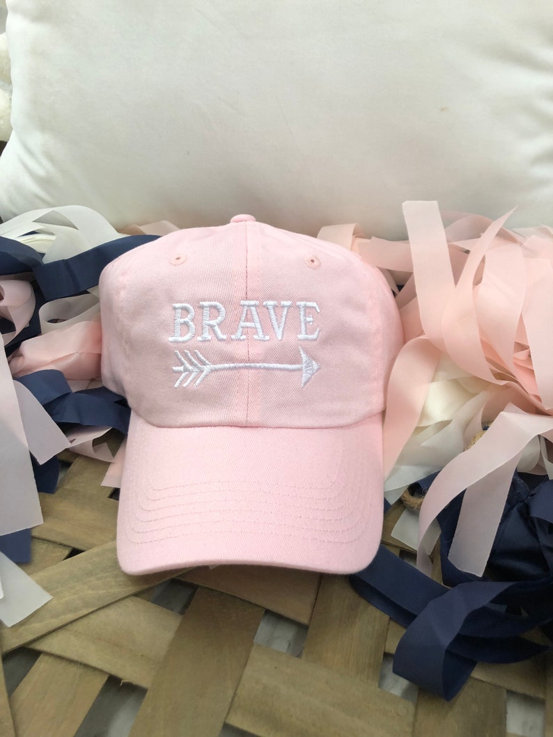 Brave Youth Baseball Cap Girl's Child Cancer Gifts Chemo Etsy