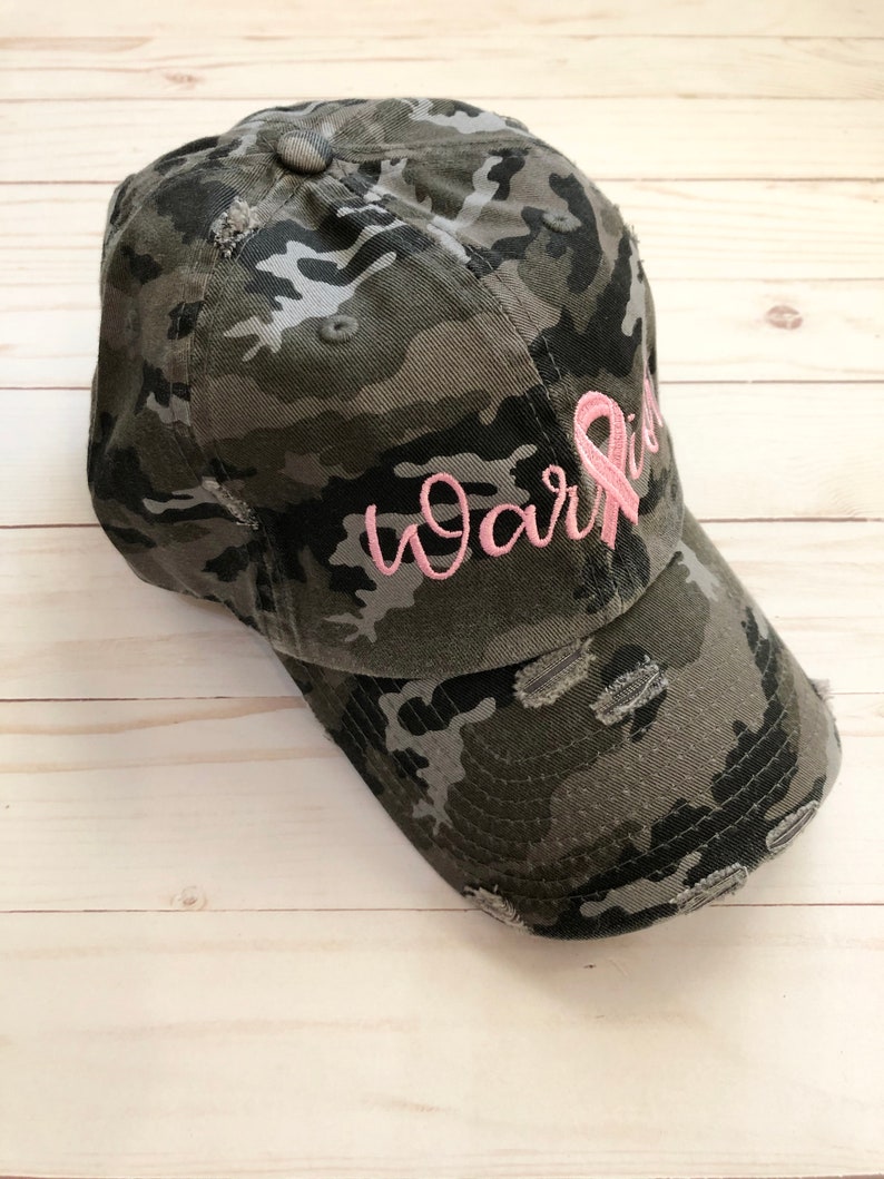 Warrior Camo Baseball Hat for Women Breast Cancer Gifts Etsy