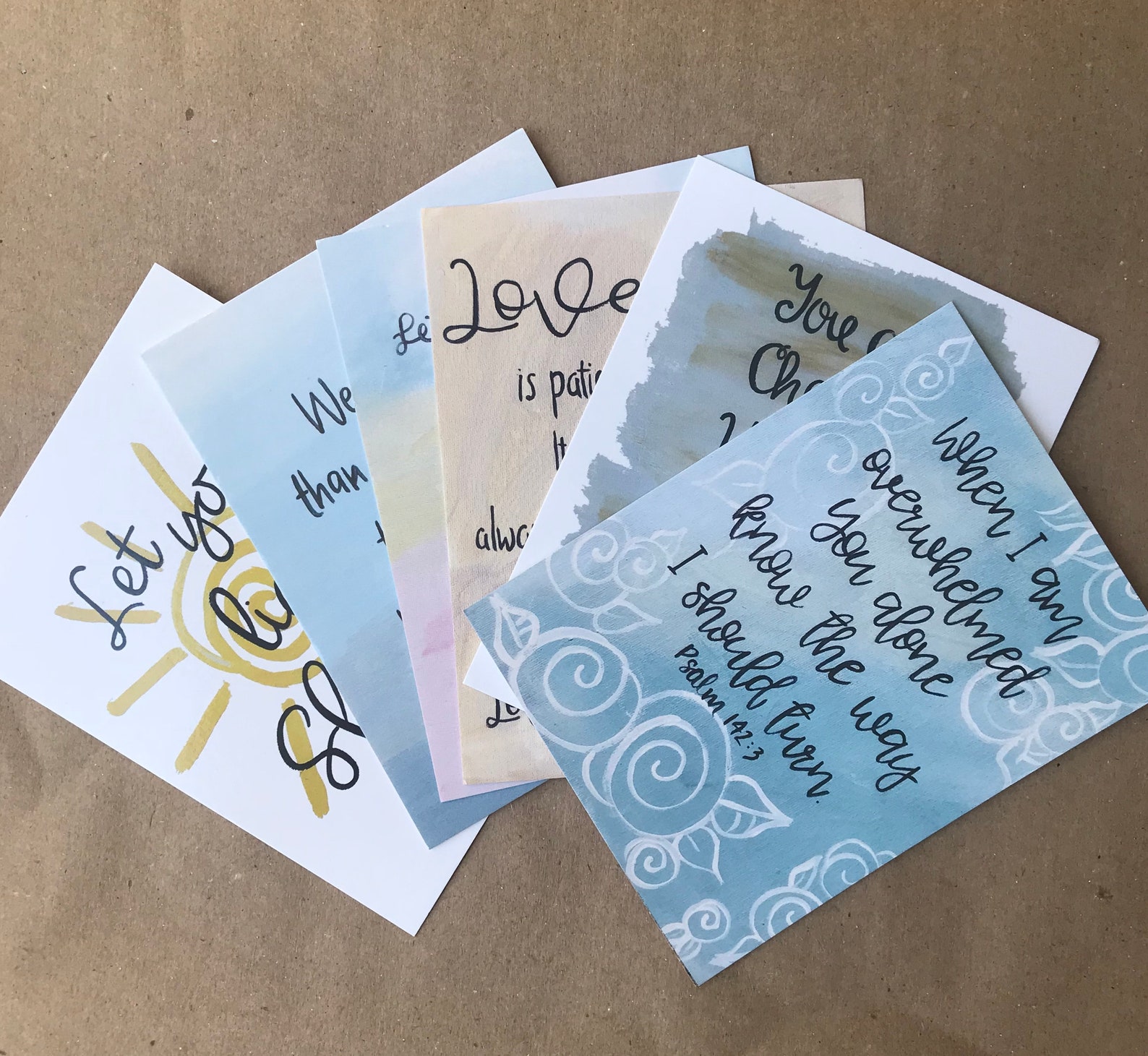 Religious Notecards Christian Cards Affirmation Card Etsy